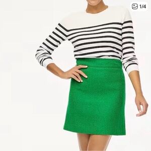 J. Crew Vibrant Green Mini Skirt